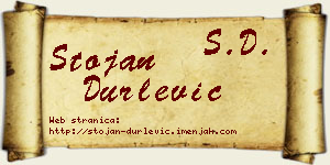 Stojan Durlević vizit kartica